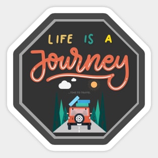 life is a journey Sticker